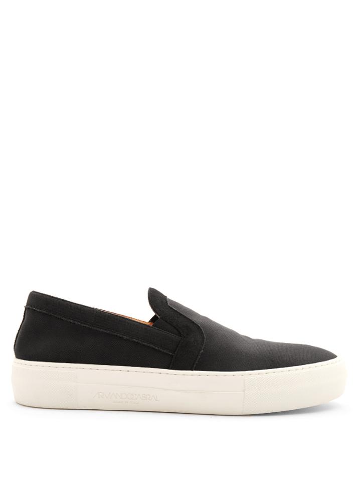 Armando Cabral Bowery Velvet Slip-on Trainers