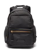 Tom Ford - Zip-pocket Leather-trim Nylon Backpack - Mens - Black