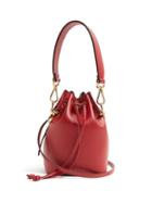 Matchesfashion.com Fendi - Mon Tresor Mini Leather Bucket Bag - Womens - Red