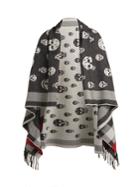 Alexander Mcqueen Skull-jacquard Wool And Cashmere-blend Scarf