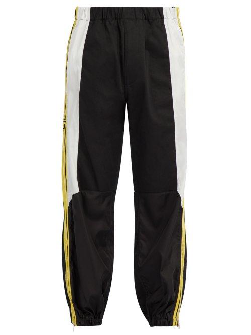 Matchesfashion.com Givenchy - Logo Tape Cotton Cargo Track Pants - Mens - Black