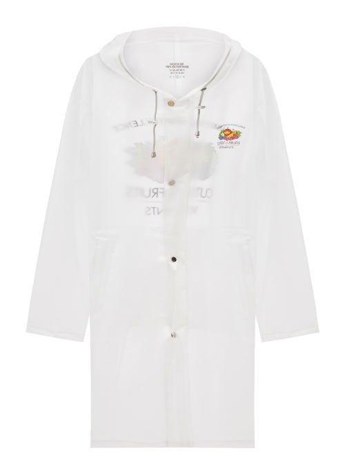 Vetements - Cutest Of The Fruits Transparent Raincoat - Mens - White