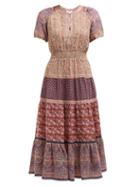 Matchesfashion.com Sea - Bella Floral Print Dress - Womens - Purple
