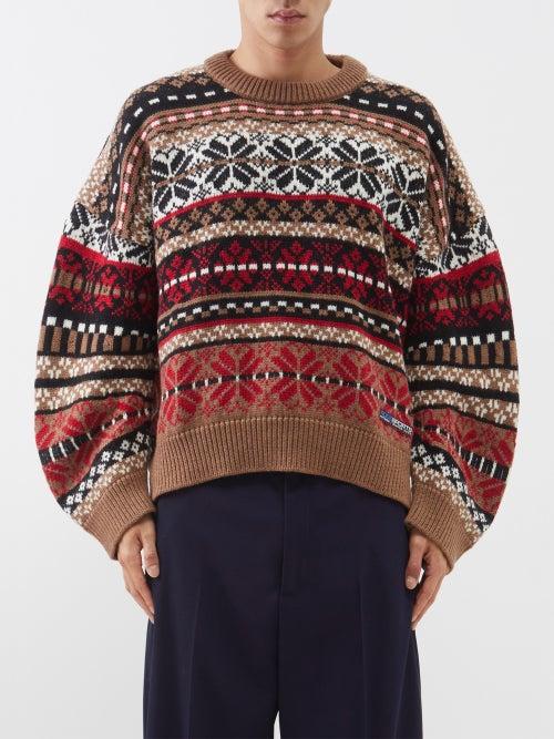 Martine Rose - Fair Isle Merino Sweater - Mens - Multi