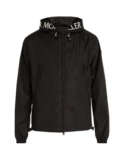 Matchesfashion.com Moncler - Massereau Logo Embroidered Hooded Jacket - Mens - Black