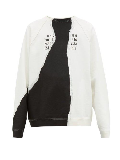 Matchesfashion.com Maison Margiela - Mutiny Cotton Sweatshirt - Mens - White