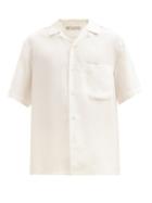 Matchesfashion.com Umit Benan B+ - Cuban-collar Silk Shirt - Mens - White