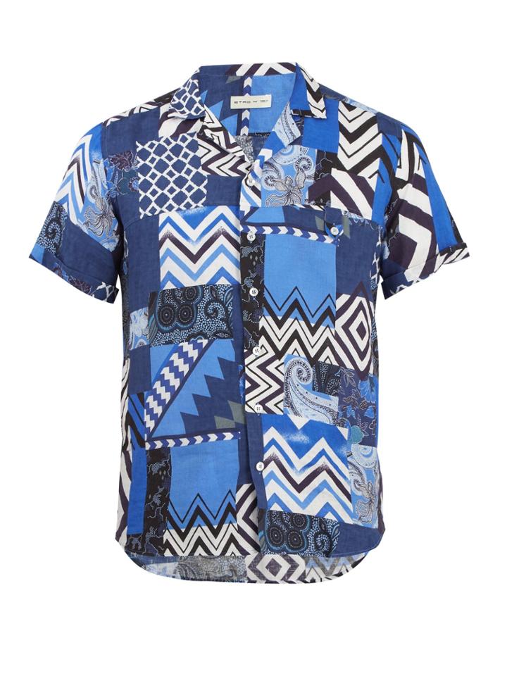 Etro Paisley-print Linen Shirt
