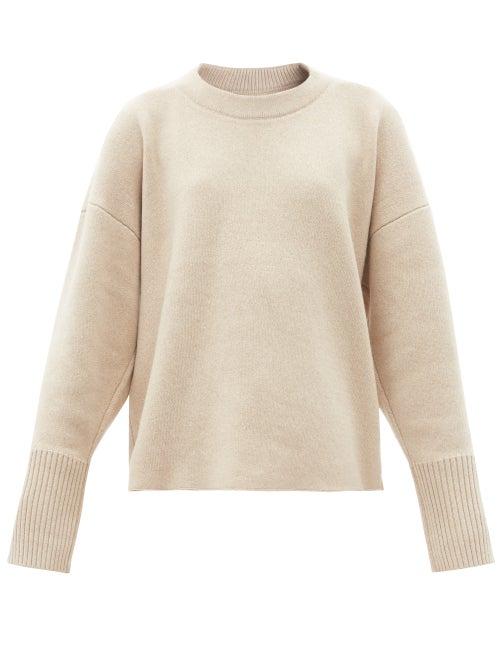 Ladies Rtw Proenza Schouler - Oversized Cutout-back Cashmere-blend Sweater - Womens - Beige