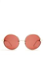 Marni Round Lens Bead Arm Sunglasses