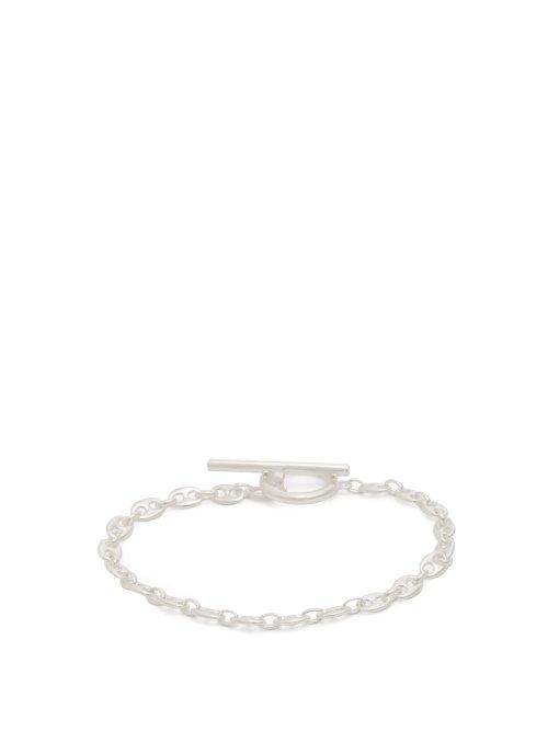 Matchesfashion.com All Blues - Coffee Beans Sterling Silver Bracelet - Mens - Silver