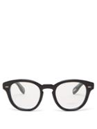 Matchesfashion.com Oliver Peoples - Cary Grant Round Acetate Glasses - Mens - Black
