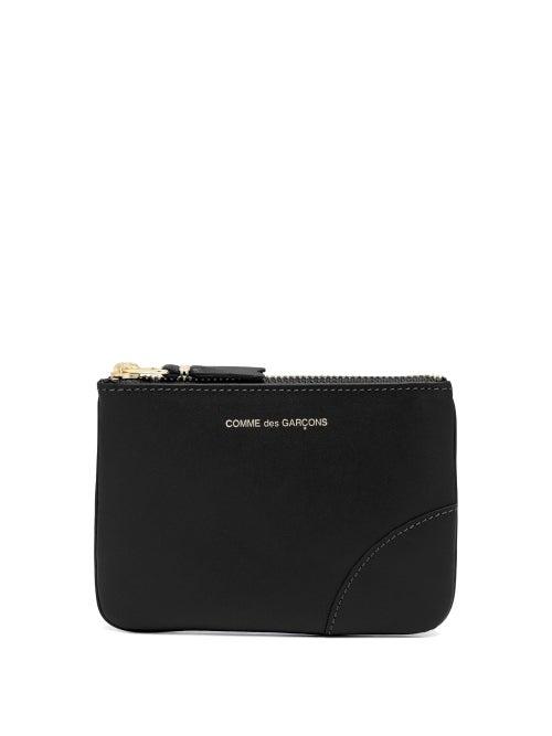 Matchesfashion.com Comme Des Garons Wallet - Zipped Mini Leather Coin Purse - Womens - Black