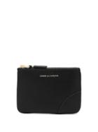 Matchesfashion.com Comme Des Garons Wallet - Zipped Mini Leather Coin Purse - Womens - Black