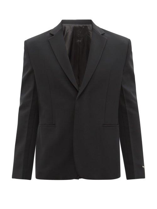 1017 Alyx 9sm - Single-breasted Serge-twill Blazer - Mens - Black