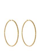 Matchesfashion.com Lynn Ban - 14kt Gold Vermeil And Sapphire Pav Hoop Earrings - Womens - Yellow