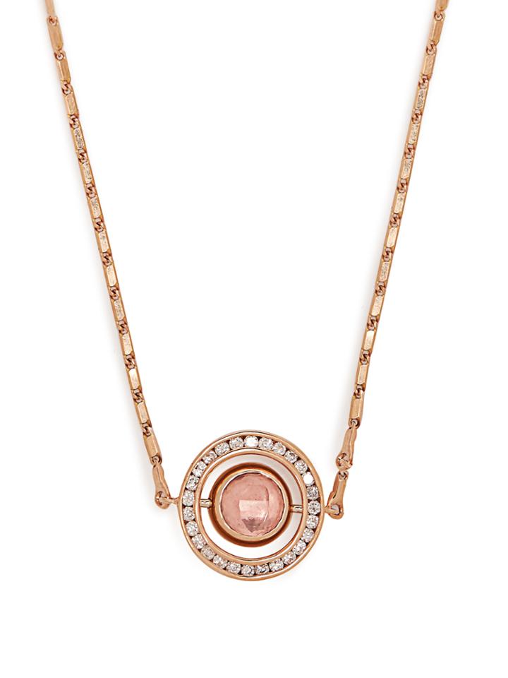 Marie Mas Small Diamond, Amethyst, Topaz & Gold Necklace
