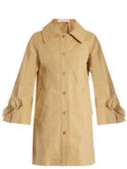 See By Chloé Tie-sleeve Stretch-cotton Coat