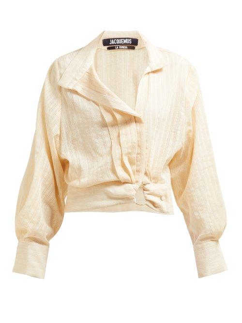 Matchesfashion.com Jacquemus - Pietro Lace Panelled Blouse - Womens - Ivory