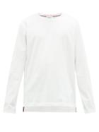 Matchesfashion.com Thom Browne - Label Patch Cotton T Shirt - Mens - White