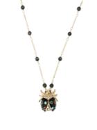 Etro Crystal-embellished Ladybird Pendant Necklace