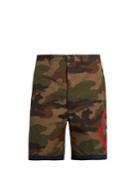 Moncler Camouflage-print Cotton Shorts