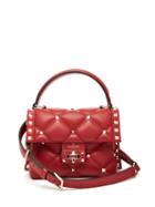 Matchesfashion.com Valentino - Candystud Mini Quilted Leather Cross Body Bag - Womens - Red