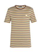 Matchesfashion.com Acne Studios - Nash Face Striped Cotton T Shirt - Mens - Multi