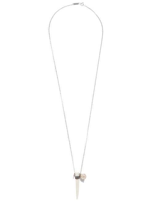 Matchesfashion.com Isabel Marant - Horn Tooth-pendant Necklace - Womens - Silver