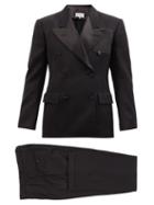 Maison Margiela - Peak-lapel Wool-crepe Tuxedo - Mens - Black
