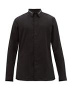 Matchesfashion.com Givenchy - Logo Webbing Cotton Poplin Shirt - Mens - Black