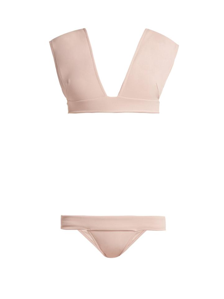 Haight V-neck Crepe Bikini