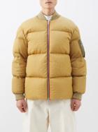 2 Moncler 1952 - Medway Crocodile-debossed Quilted Down Coat - Mens - Gold