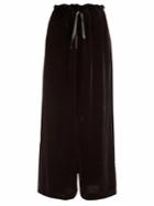 Cecilie Bahnsen Sara Wide-leg Velvet Trousers