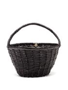 Dragon Diffusion - Jane Birkin Small Woven-leather Basket Bag - Womens - Black