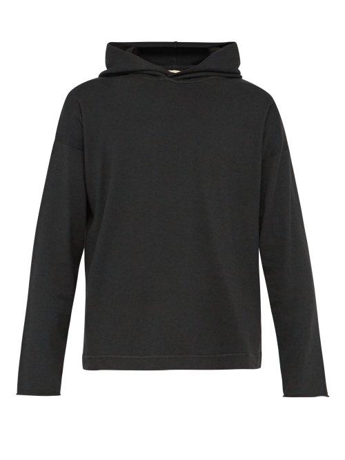 Matchesfashion.com Massimo Alba - Cotton And Cashmere Blend Hooded Sweatshirt - Mens - Charcoal