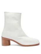 Maison Margiela - Tabi Split-toe Leather Ankle Boots - Mens - White