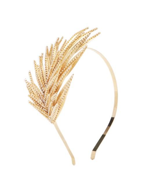 Matchesfashion.com Rosantica - Allure Crystal-embellished Headband - Womens - Crystal