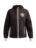 Matchesfashion.com Fendi - Logo Print Reversible Jacket - Womens - Black Multi