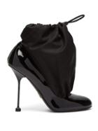 Matchesfashion.com Prada - Drawstring Panel Patent Leather Pumps - Womens - Black
