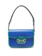 Ladies Bags Gucci - 1955 Horsebit Medium Grained-leather Shoulder Bag - Womens - Blue Multi
