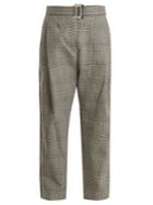 Ellery Kool Aid High-rise Checked Wool Trousers