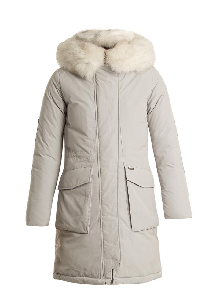 Woolrich John Rich & Bros. Military Fur-trimmed Down Parka