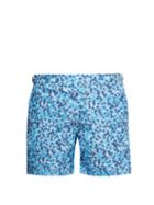 Matchesfashion.com Orlebar Brown - Bulldog Ninfea Print Swim Shorts - Mens - Blue Multi