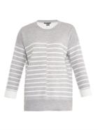Vince Double-faced Striped Sweater