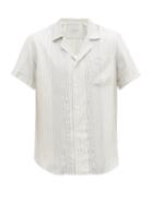 Matchesfashion.com Odyssee - Striped Silk Shirt - Mens - White Multi