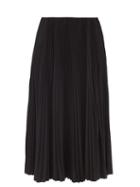 Matchesfashion.com Balenciaga - Pliss Crepe Midi Skirt - Womens - Black