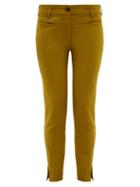 Matchesfashion.com Ann Demeulemeester - Slim Leg Stretch Jersey Trousers - Womens - Green