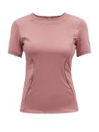 Matchesfashion.com Adidas By Stella Mccartney - Panelled Technical Performance T Shirt - Womens - Pink
