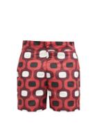 Matchesfashion.com Frescobol Carioca - Ipanema Mosaic-print Swim Shorts - Mens - Red Multi